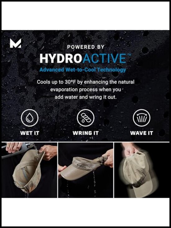 Cooling Stretchy Visor with UPF 50, No Slip Band, Unisex main image 6